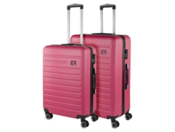 SKPAT Nantes - Maleta rígida ABS color fucsia (50 x 76 x 28 cm, 95 l)
