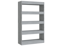 Estantería/separador de madera Sonoma Grey Derivatives MAISON EXCLUSIVE (80x30x135 cm)