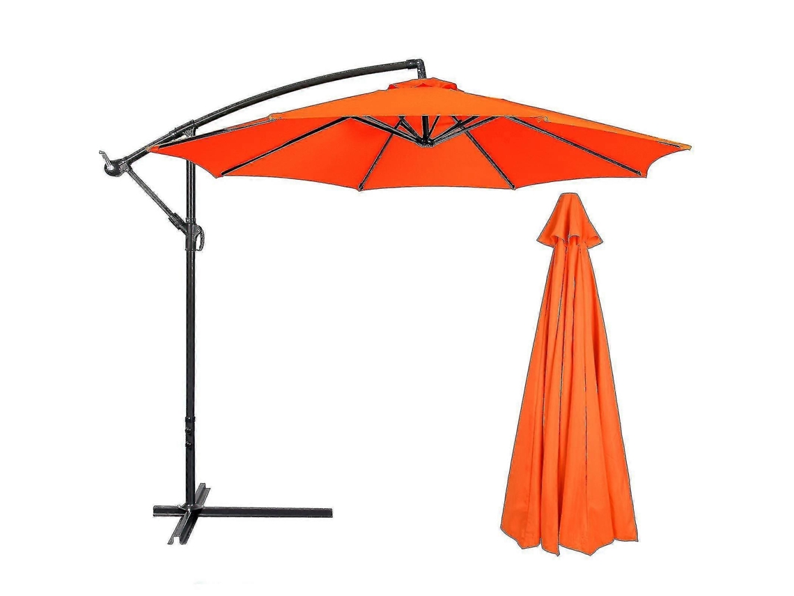 Toldo De Sustitución De Tela Impermeable Uv Para Paraguas De Jardín 3m 6/8 Brazos Oferta 50% 300cm*8k Naranja