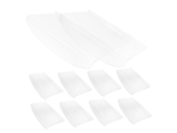 10 Piezas De Zapatero Colgante Transparente Para Pared De Dormitorio, Soporte Para Zapatillas Montado En La Pared