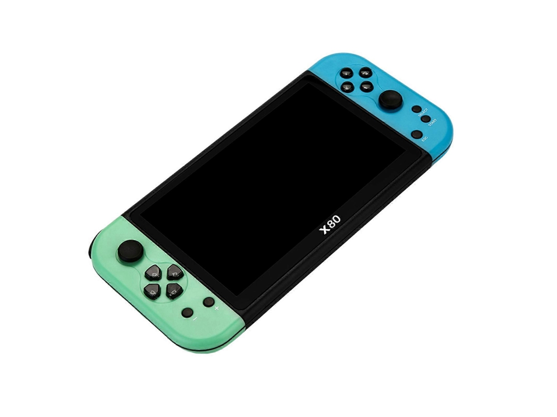 Consola de juegos portátil X80 con pantalla HD de 7 pulgadas y 20 000 juegos. Hengjian