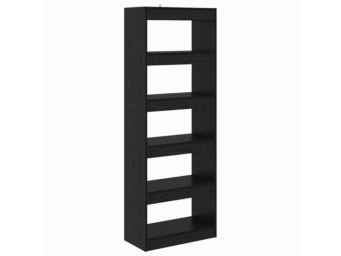 Maison Exclusive - Estantería Para Libros Roble Negro 60 X 30 X 166 Cm
