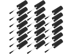 Pincéis Para Esmalte Com Fibras Artificiais, Conjunto De 20 Unidades, Fáceis De Usar, Em Plástico.