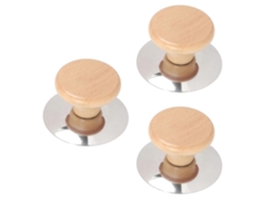 3 Mangoes Para Tapa De Olla Asas Resistentes Al Calor Accesorios De Cocina Para Ollas Sartén Vaporera Olla De Sopa 5.5x5.5cm