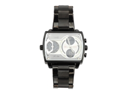 Reloj Electrónico De Cuarzo Para Hombre Con Doble Pantalla Rectangular, Resistente Al Agua Hasta 30 M, Luminoso.