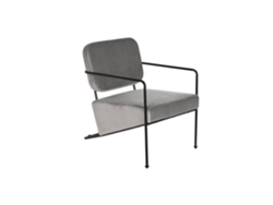 Butaca Poliester Metal Gris 55x71x72cm