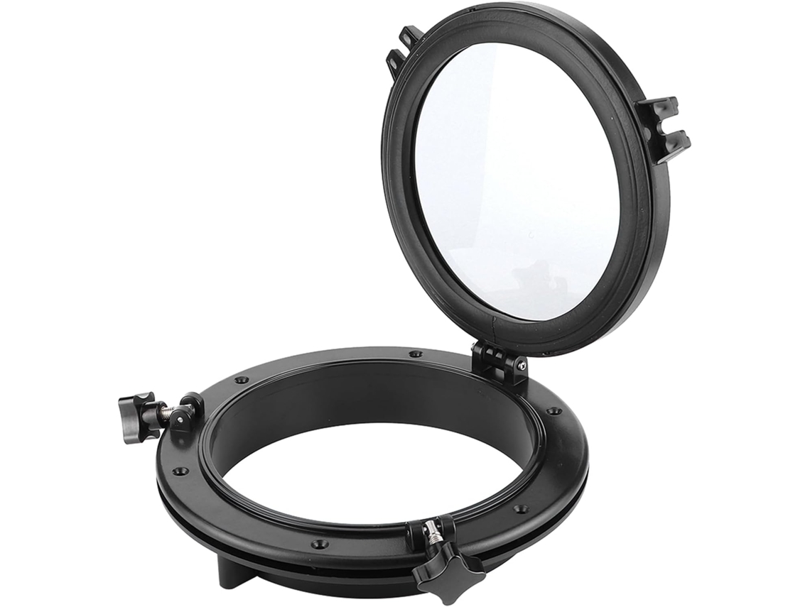 En Verre Trempé Noir Marin Avec Joints Durables Pour Bateau Yacht Rv Fenêtre Ronde 10 Pouces