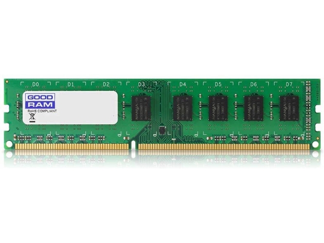 Memoria RAM DDR3 GOODRAM GR1600D3V64L11S/4G (1 x 4 GB - 1600 MHz - CL 11 - Verde)