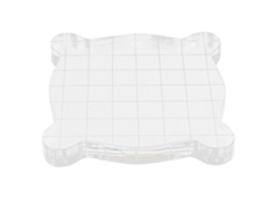 Placa de acrílico transparente de 9 mm, herramienta para esculpir arcilla, rejilla entrelazada de 7,5 x 7,5 cm