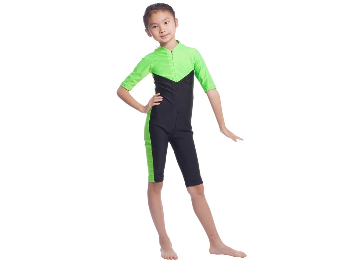 2026-traje De Baño Musulmán De Manga Corta Para Niñas Monopieza Moda Islámica
