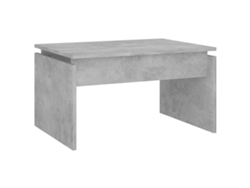 Mesa de Centro de Apoyo 68X50X38 Cm Contrachapado Gris-Cemento