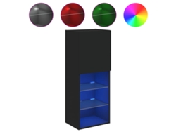 Maison Exclusive - Mueble Para Tv Con Luces Led Negro 40,5x30x102 Cm