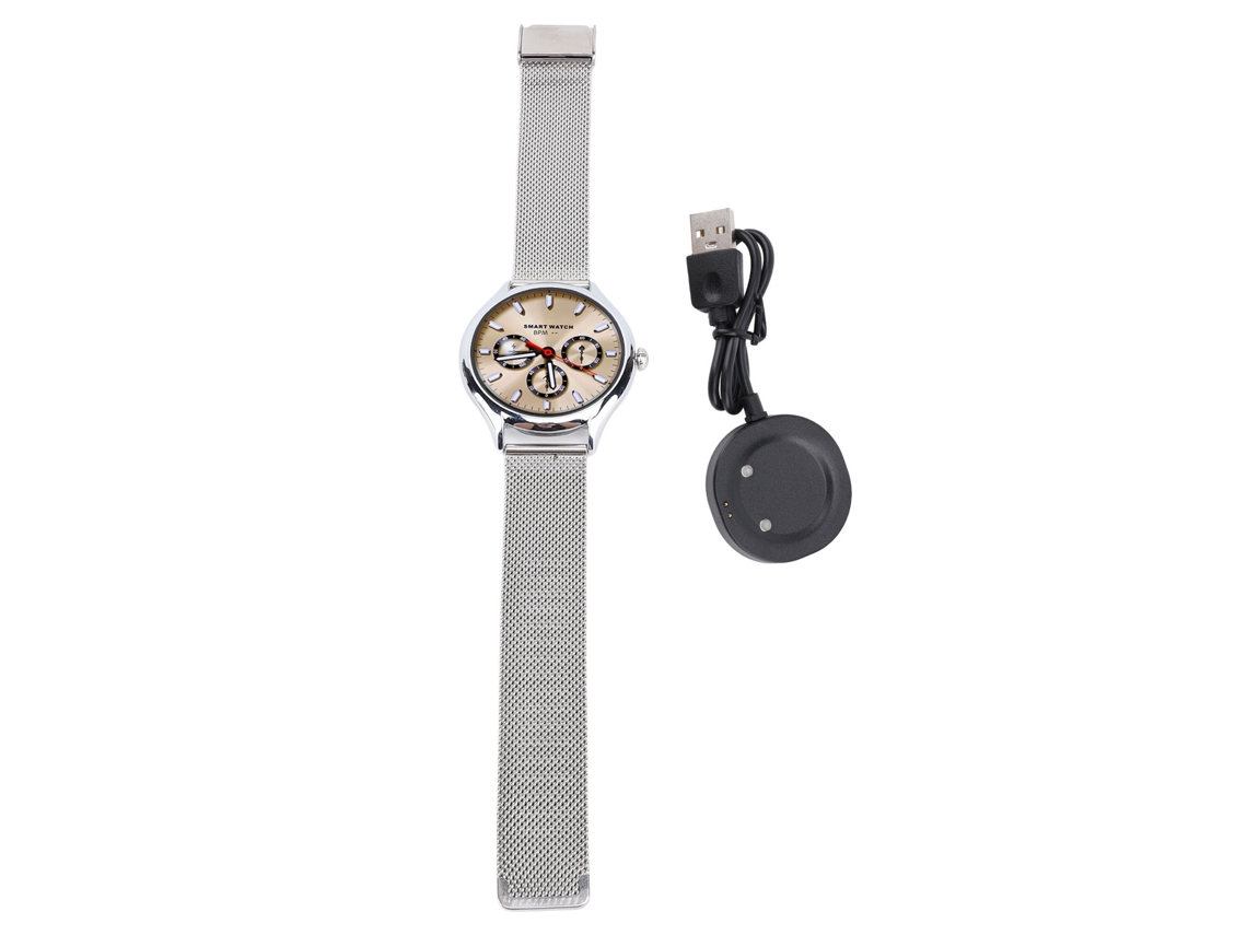 Reloj Inteligente Con Pantalla Táctil Hd De 1,43 Pulgadas, Resistente Al Agua, Monitor De Actividad, Qs36 Plateado