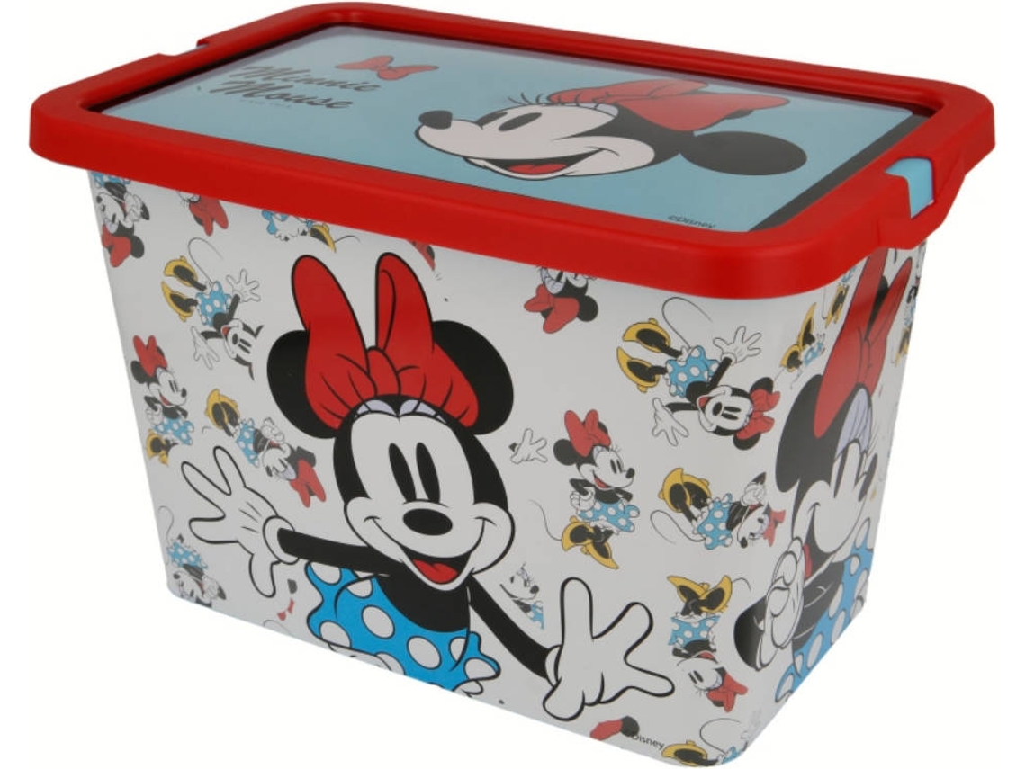 Caja de Almacenamiento MINNIE MOUSE 62353 Blanco (18 x 29 x 19 cm)