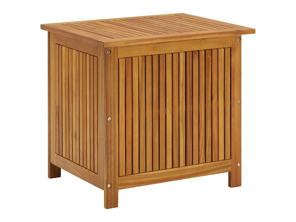 Baúl de jardín de madera maciza de acacia 60x50x58 cm MAISON EXCLUSIVE