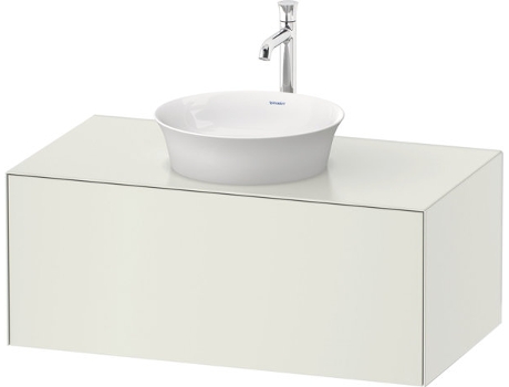 DURAVIT Tulip blanco, mueble de pared, ancho 1000 x fondo 550mm, con 1x extraíble, con tecnología tip-on, WT49760