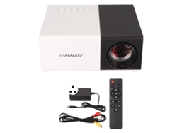 Miniproyector Portátil 1080p Con Altavoces Estéreo Para Cine En Casa Y Al Aire Libre. Enchufe Británico.