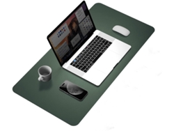 Protector De Cuero Portátil Para Teclado Y Ratón, CHRUI Almohadilla De Escritura De Escritorio Impermeable Verde Oscuro (70X35Cm)