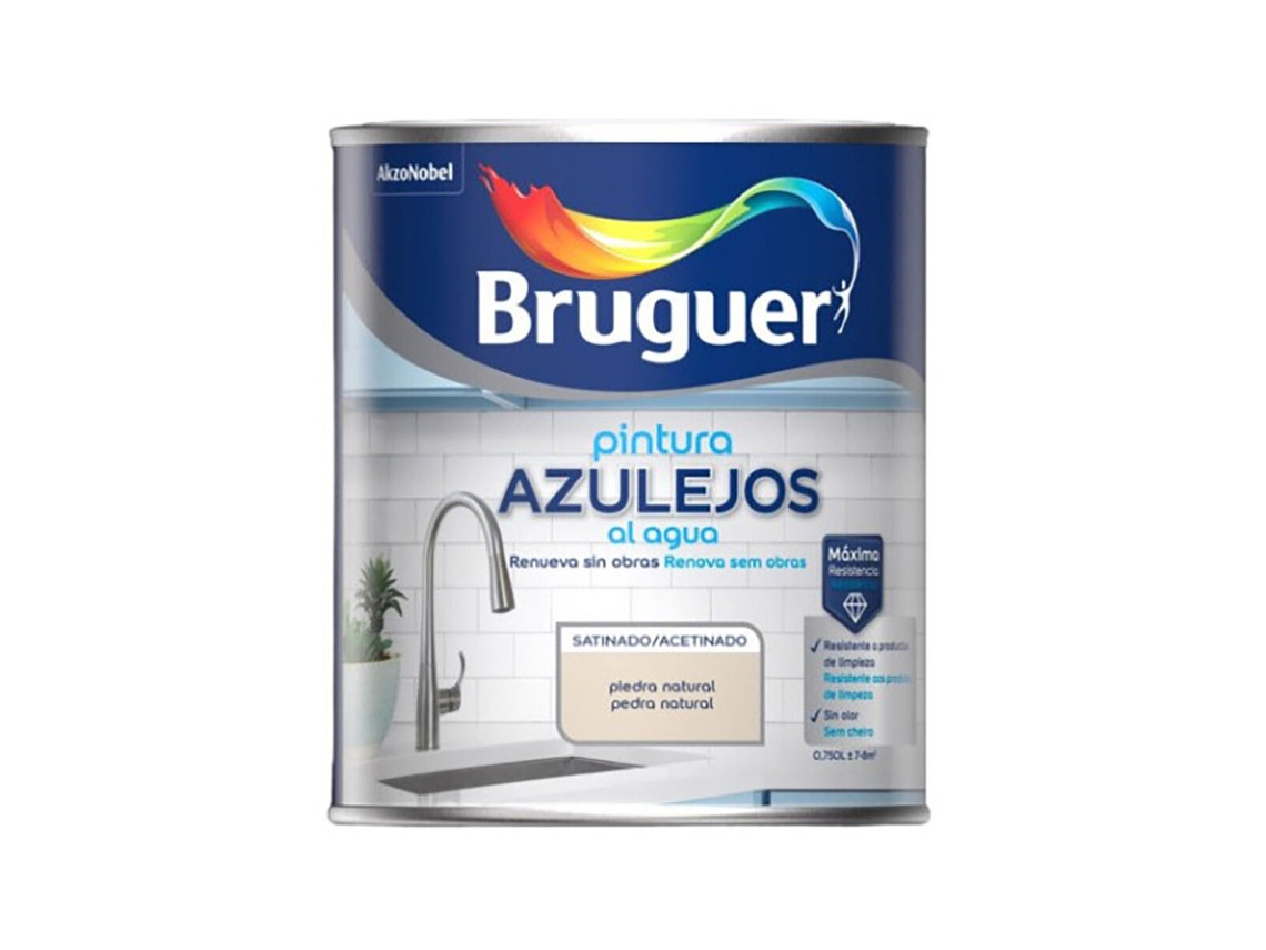 Pintura Bruguer Piedra Natural 750 Ml Baldosa Y Azulejo