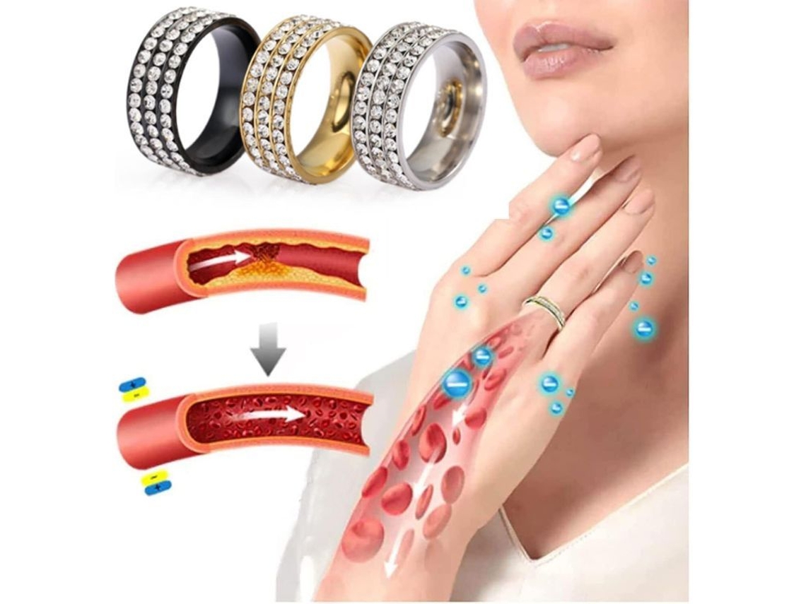 2026-anillo Giratorio De Moissanita Termogénico Para Ansiedad Y Circulación Sanguínea