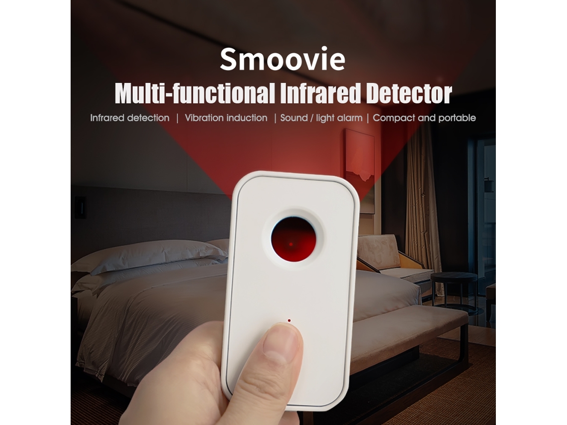 Detector Infravermelho Multifuncional Anti-roubo Anti-fotos Furtivas Scanner Alarmes Som Luz Vibration Sensor Casa Viagem