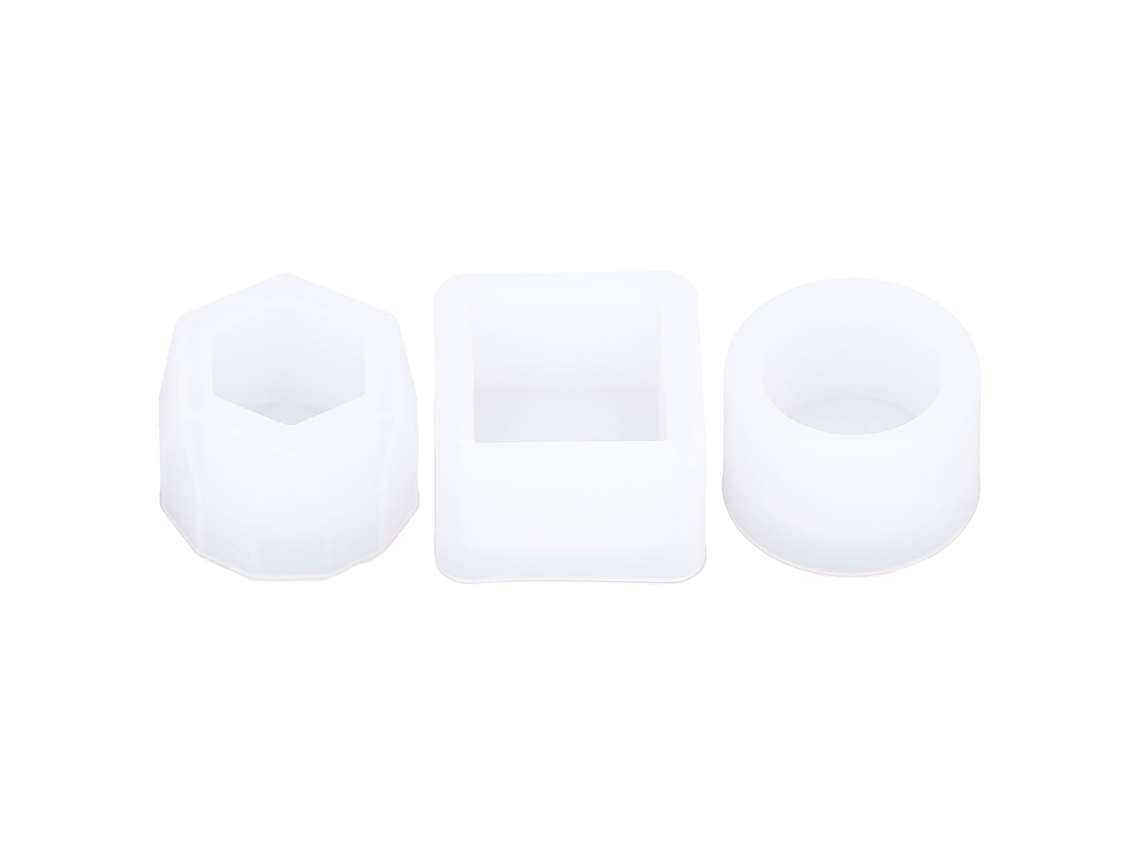 Moldes De Silicona Reciclables De Alta Transparencia Para Resina, Ideales Para Proyectos De Bricolaje, Con 3 Estilos De Cajas De Almacenamiento.