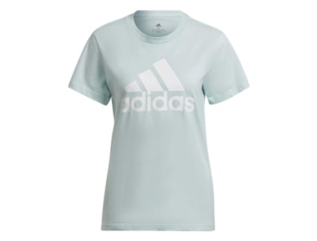 Camiseta de Mujer ADIDAS Logótipo Essentials Tam Azul (XS)