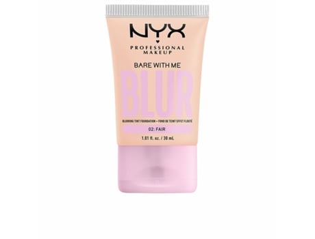 Base de Maquillaje Fluida NYX Bare With Me Blur (30 ml - Nº 02 Fair)