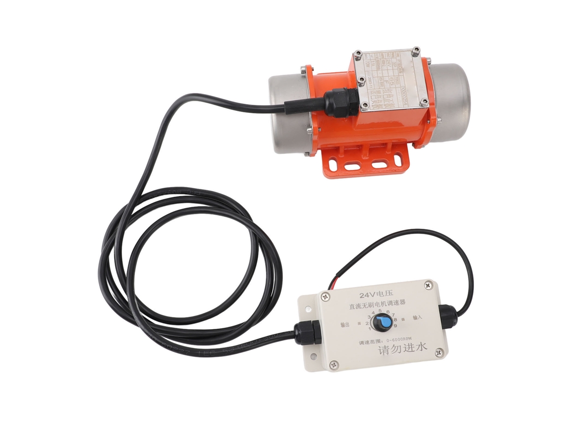 Motor de vibración de hormigón con controlador de velocidad DC 24V, sin escobillas, IP65