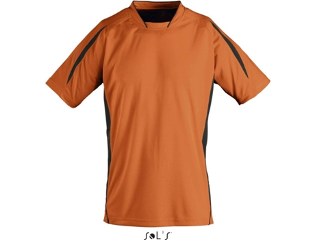 Camiseta de Niños para Fútbol SOLS Maracana Ssl Naranja (6 años)