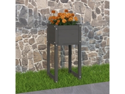 Macetero/Jardinera 40X40X81 cm Pino Macizo Gris