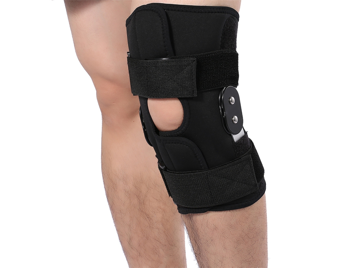 Rodillera ajustable con soporte para piernas y protección de compresión