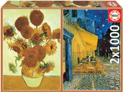 Puzzle EDUCA 2X1000 Vincent Van Gogh (Edad Mínima: 12 Años - 2000 Piezas)