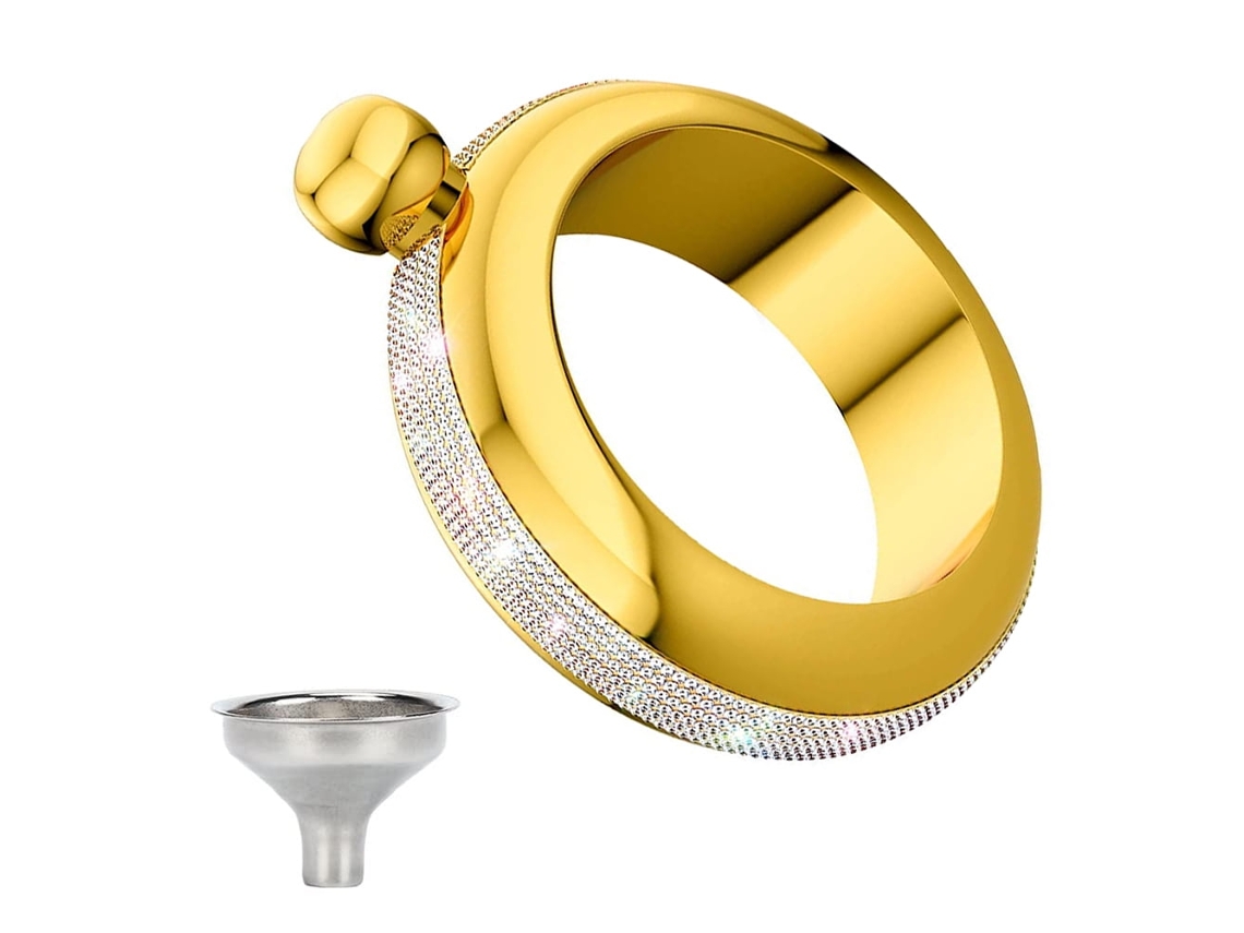 Pulsera térmica portátil para mujer, de acero inoxidable 304 con diseño creativo, cristal AB, accesorio de moda.