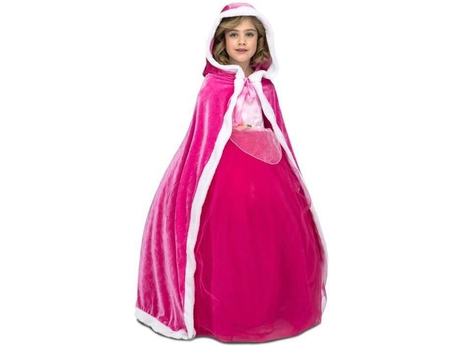 Capa DISFRAZZES Princesa Rosa (Talla: 10 a 12 años)