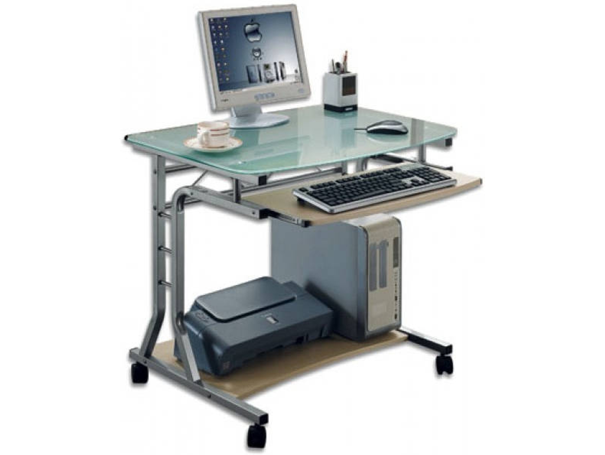 Escritorio TECHLY Haya (80 x 60 x 75 cm - MDF y PVC)