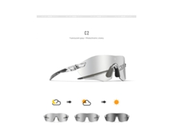 Gafas de seguridad fotocromáticas Yuysan para uso diurno y nocturno, color gris.