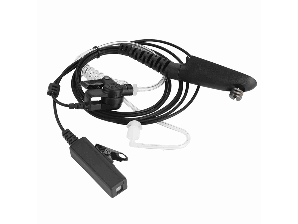 Auriculares Con Tubo Acústico Ptt Antirradiación Para Walkie-talkie Motorola De 1,2 M (4 Pies)
