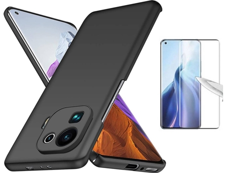 Kit Carcasa y Protector Cristal Curvado Xiaomi Mi 11 Pro Turtleshell Negro
