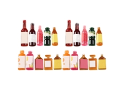 20 Mini Botellas De Vino De Imitación Hechas De Resina Duradera, Decoración Diy, Surtido Aleatorio