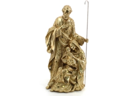Signes Grimalt - Figura Nacimiento Jesús Dorado de Resina | Nacimiento Figuras De Resina Para Jardin Figura Resina Decoración 46x19x24cm