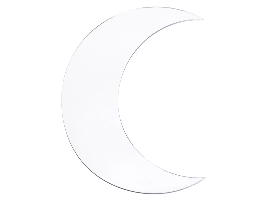 2026-calcomanía De Pared Con Forma De Luna Acrílico Espejo Decorativo Para Hogar Oficina Pasillo Plata