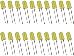 Paquete De 20 Bombillas Led Blancas/rojas/amarillas/verdes, Componentes De 1,8 V A 2,0 V.