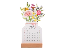 1 juego Tarjetas de calendario de escritorio ALLINLESS