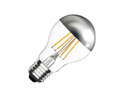 Bombilla LED de filamento B22 8W 800 Lm A60 Regulable Cromo Reflectante Sin parpadeo 2200k LED Super Cálido