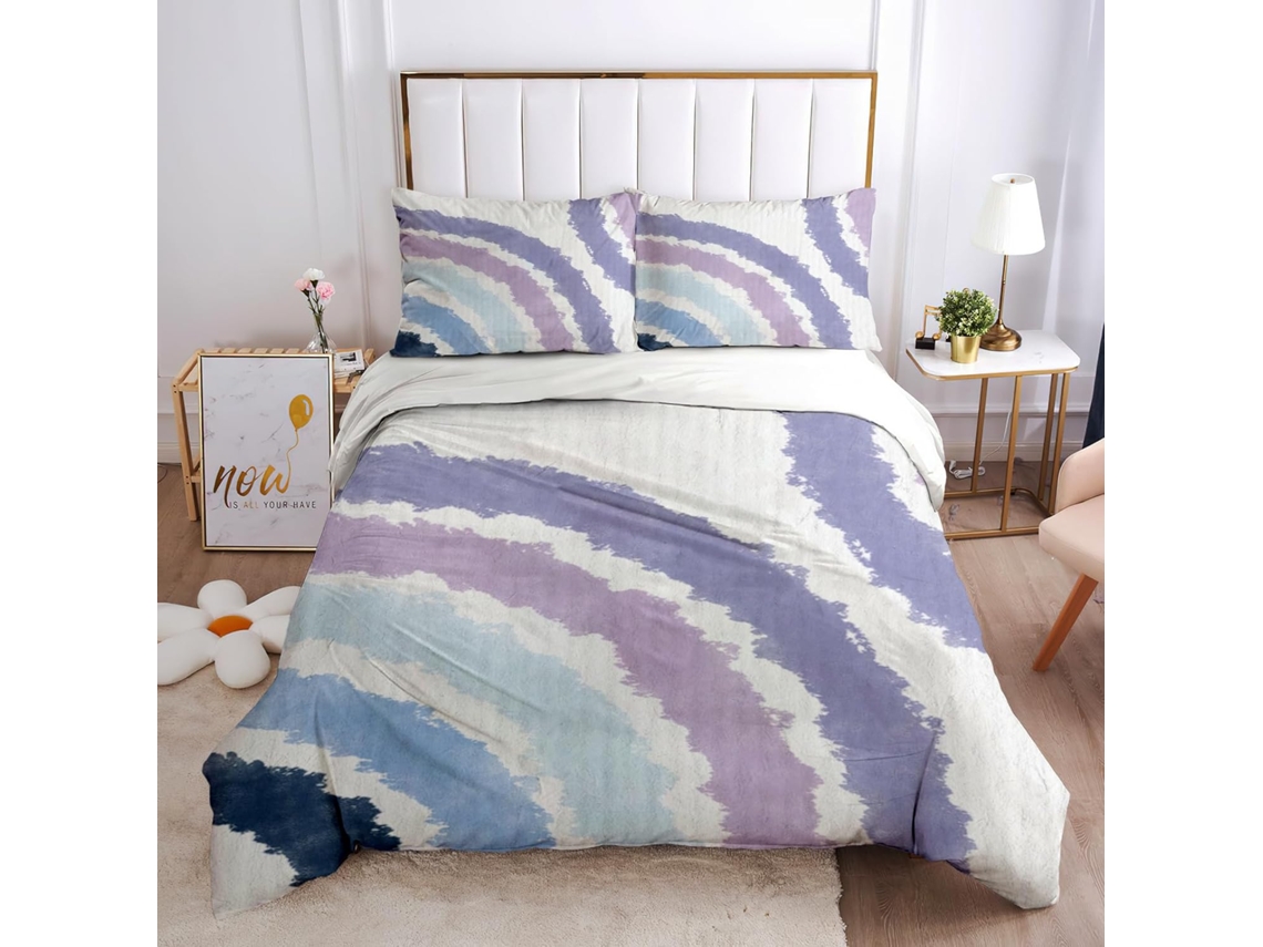 Juego Ropa Cama Piezas Funda Nórdica Microfibra Diseño Almohada Funda 140x200cm 140 X 200 Cm 65