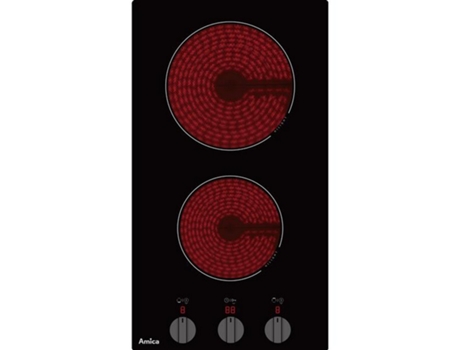 Placa de Vitrocerámica AMICA AVM2520T (Eléctrica - 29 cm - Negro)