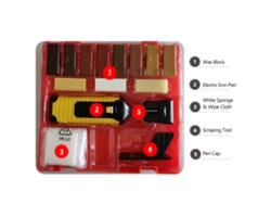 Kit de reparación Primerox para suelos laminados y muebles, con cera para prevenir arañazos y daños.