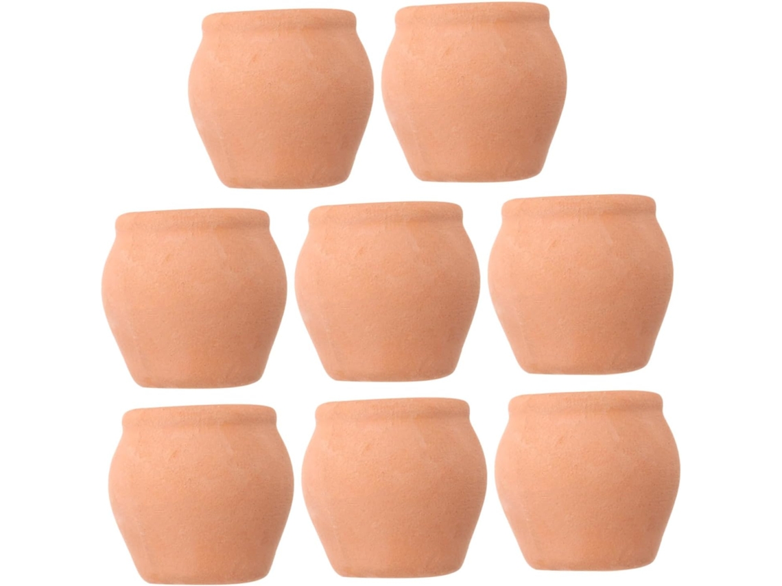 Juego De 8 Mini Macetas De Terracota Para Plantas Pequeñas