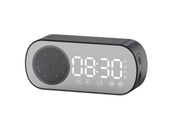 Altavoz De Reloj Despertador Bluetooth Inteligente (pantalla De Espejo) Ender Online Versión En Inglés Z7 Negro